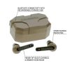Caldwell E-MAX Shadows 23 NRR - Electronic Hearing Protection with Bluetooth (Color: FDE)