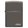 Zippo Windproof Lighter Black Ice Finish w/Zippo Logo Classic Case