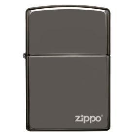 Zippo Windproof Lighter Black Ice Finish w/Zippo Logo Classic Case