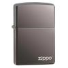 Zippo Windproof Lighter Black Ice Finish w/Zippo Logo Classic Case