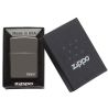 Zippo Windproof Lighter Black Ice Finish w/Zippo Logo Classic Case