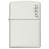 Zippo Windproof Lighter Classic White Matte Zippo Logo