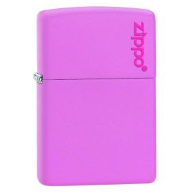 Zippo Windproof Lighter Pink Matte with Zippo Logo