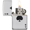 Zippo Windproof Lighter Simple Spade Design High Polish Chrome