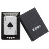 Zippo Windproof Lighter Simple Spade Design High Polish Chrome