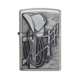 Zippo Windproof Lighter Resting Cowboy