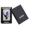 Zippo Windproof Lighter E-Star Award w/Patriotic Eagle Flag