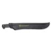 Kilimanjaro 21" Machete (BM21) with Serrated Back and Black Finish with Nylon Storage Sheath
