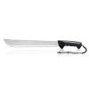 Kilimanjaro 21" Machete (BM21) with Serrated Back and Black Finish with Nylon Storage Sheath