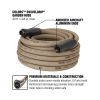 FlexzillaÂ® Colorsâ„¢ SwivelGripÂ® Garden Hose 5/8" x 50' 3/4"-11 1/2 GHT Fittings Brown Mulch(Boxed)