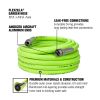 FlexzillaÂ® SwivelGripÂ® Garden Hose 5/8" x 25' 3/4" - 11 1/2 GHT Fittings ZillaGreenÂ® (Boxed)