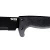 SOG SOGfari Sawback Machete 18" Carbon Steel Blade Kraton Handles