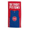 [Personalization Only] OFFICIAL NBA Jersey Personalized Beach Towel - Detroit Pistons
