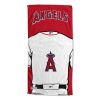 [Personalization Only] OFFICIAL MLB Jersey Personalized Beach Towel - Los Angeles Angels