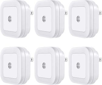 Wall Outlet LED Night Light Cool White (6 Pack)