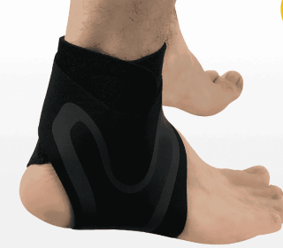 Ankle Support Brace Safety Running Basketball Sports Ankle Sleeves (Option: SM-1pc-Left)